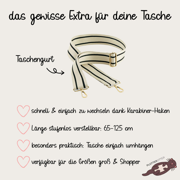 Tasche Initial schwarz