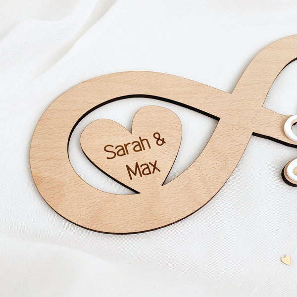 personalisiertes Holzschild Hochzeit