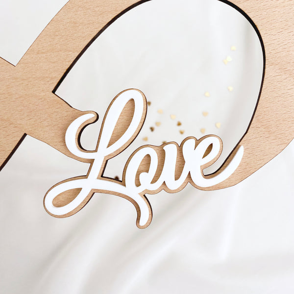 personalisiertes Holzschild Hochzeit