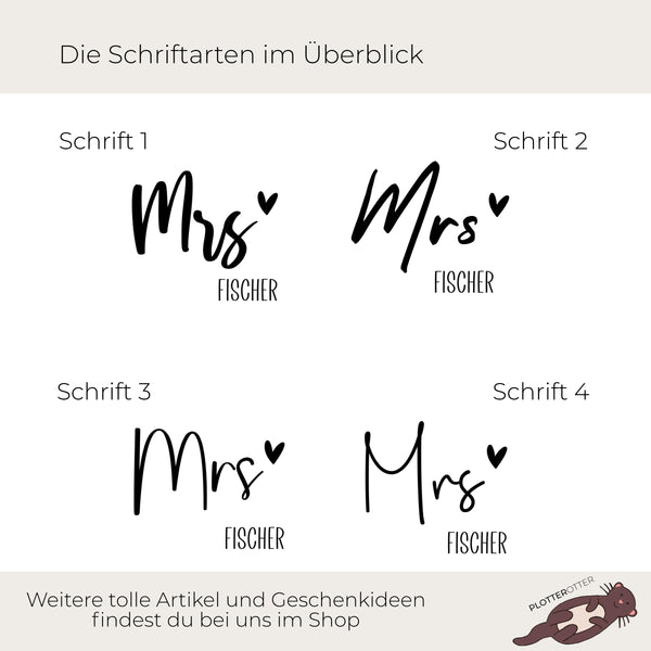 Clutch Hochzeit Mrs