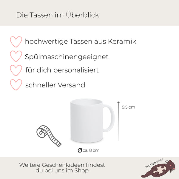 Tasse Danke dass du mir beim Wachsen geholfen hast