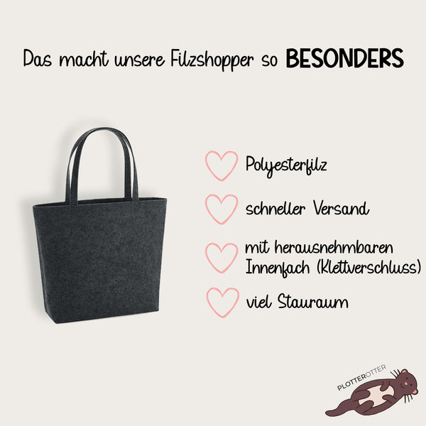 Filzshopper Weltbeste Patentante