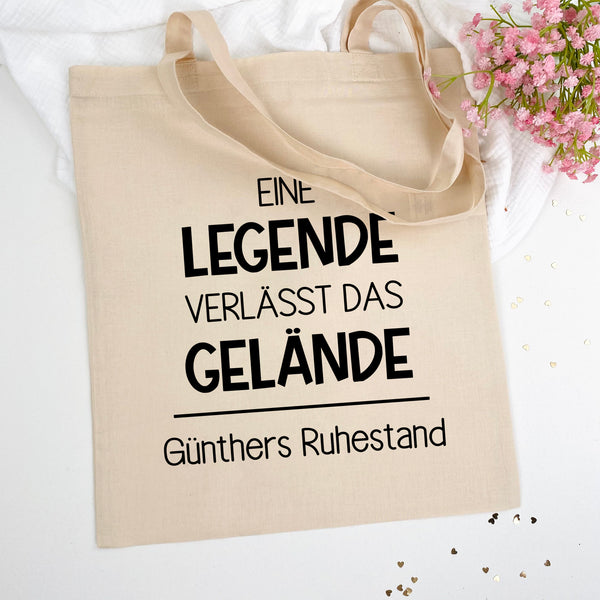 Einkaufsbeutel Eine Legende verlässt das Gelände